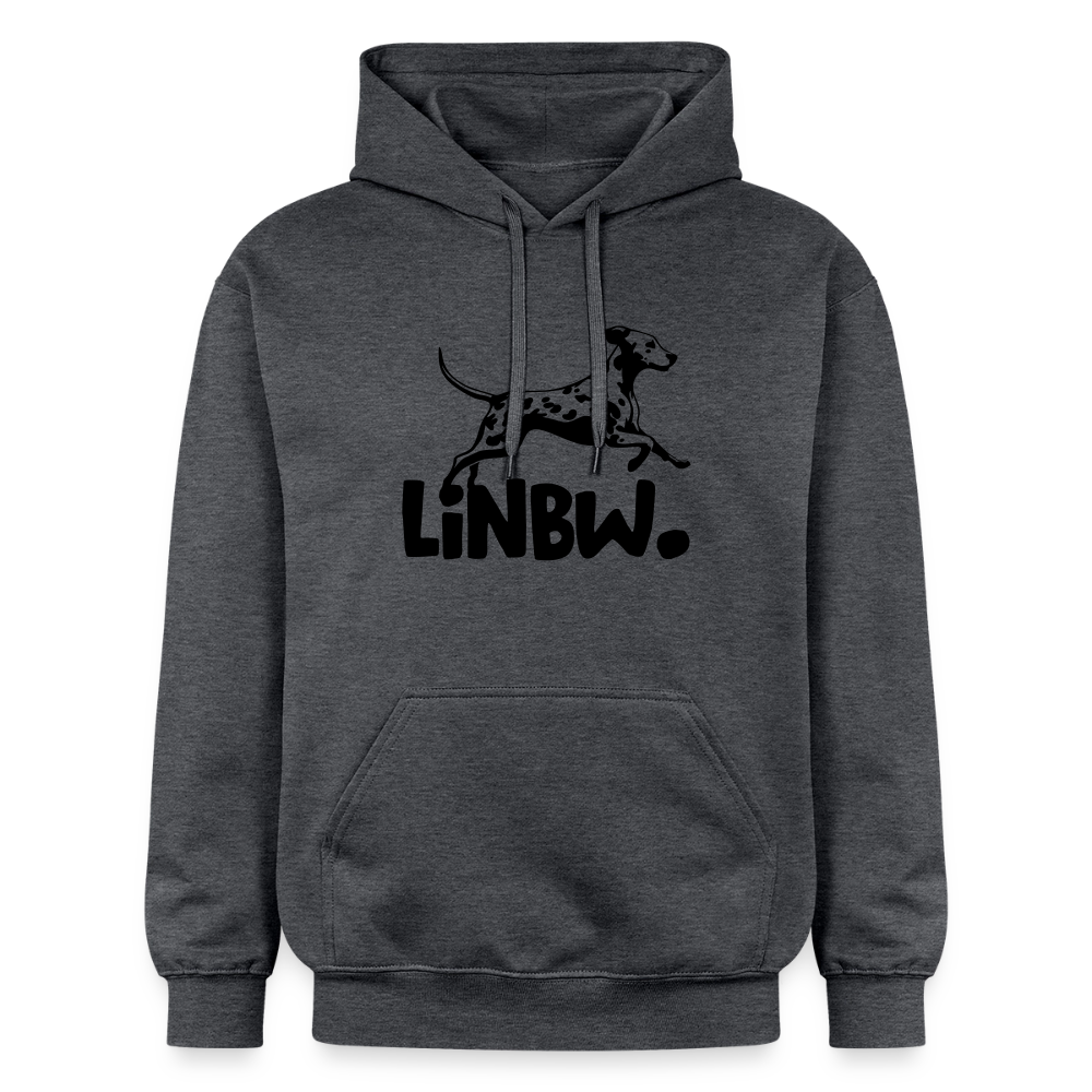 LiNBW. Hoodie Black Edition - Dunkelgrau meliert