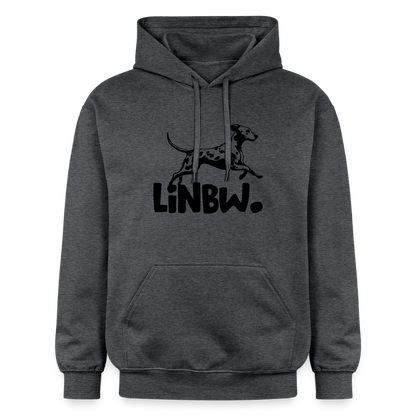 LiNBW. Hoodie Black Edition - Dunkelgrau meliert