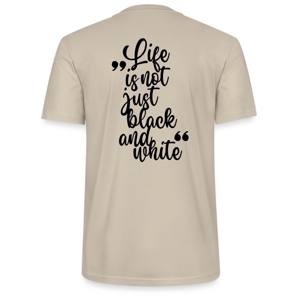 LiNBW. Unisex T-Shirt Premium Crew Black Edition Life is not just black and white - LiNBW.