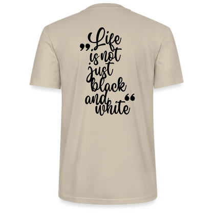 LiNBW. Unisex T-Shirt Premium Crew Black Edition Life is not just black and white - LiNBW.
