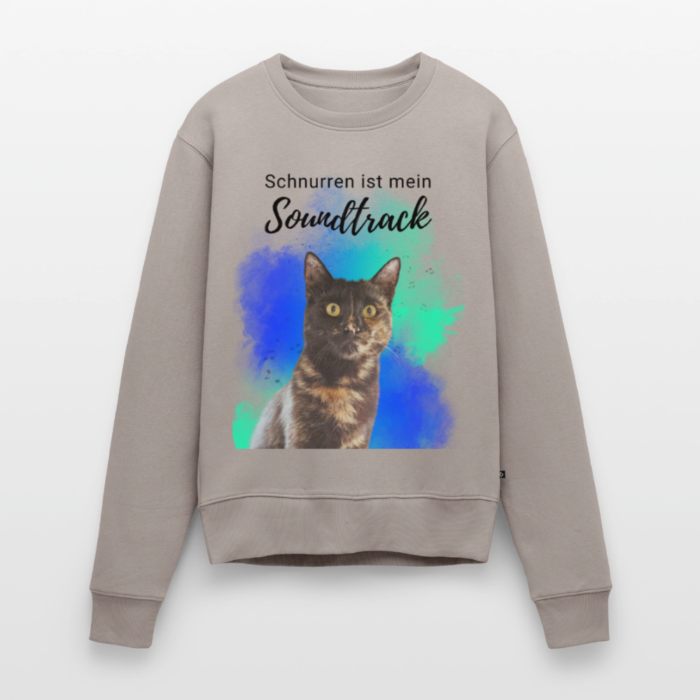 Nala's Pullover Schnurren ist mein Soundtrack Black Edition - Taupe