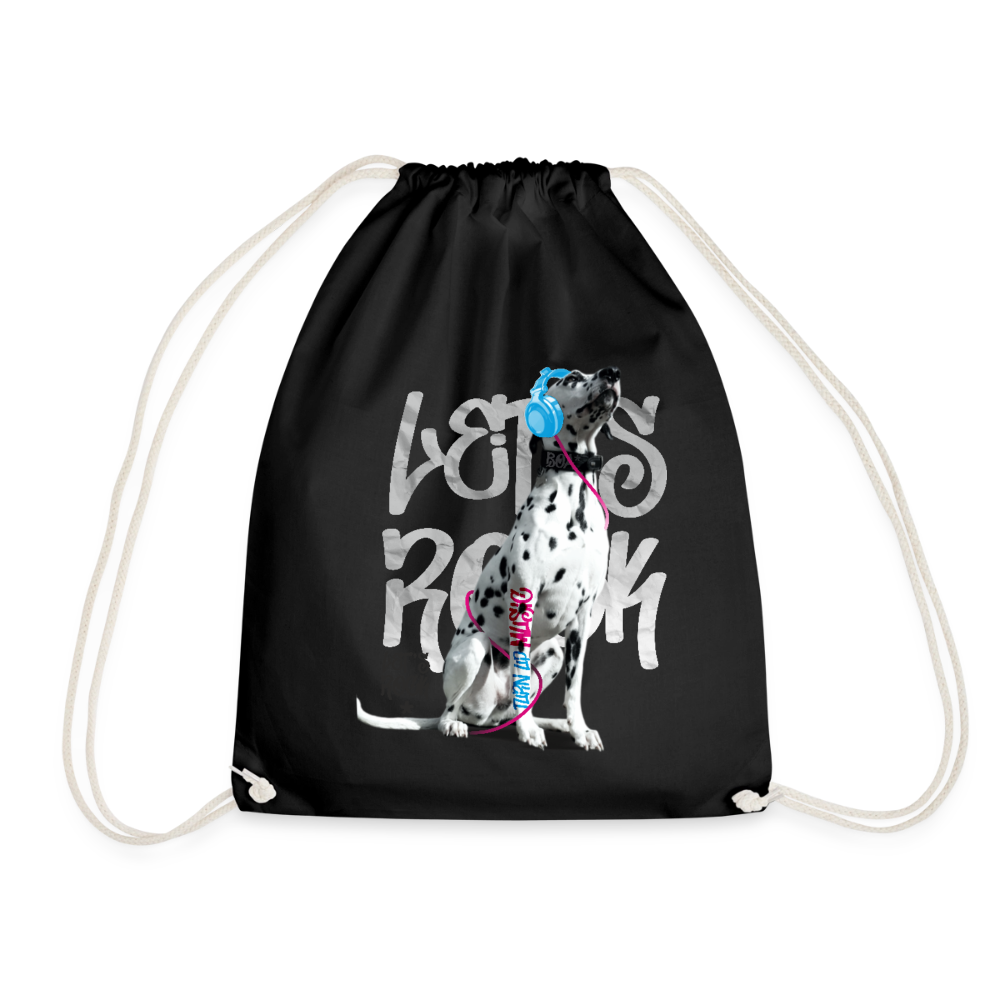 Boa´s Turnbeutel Let´s Rock - Schwarz