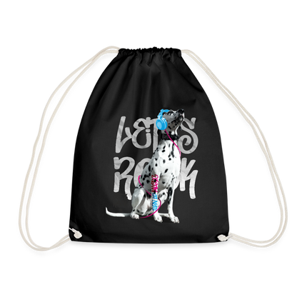 Boa´s Turnbeutel Let´s Rock - Schwarz