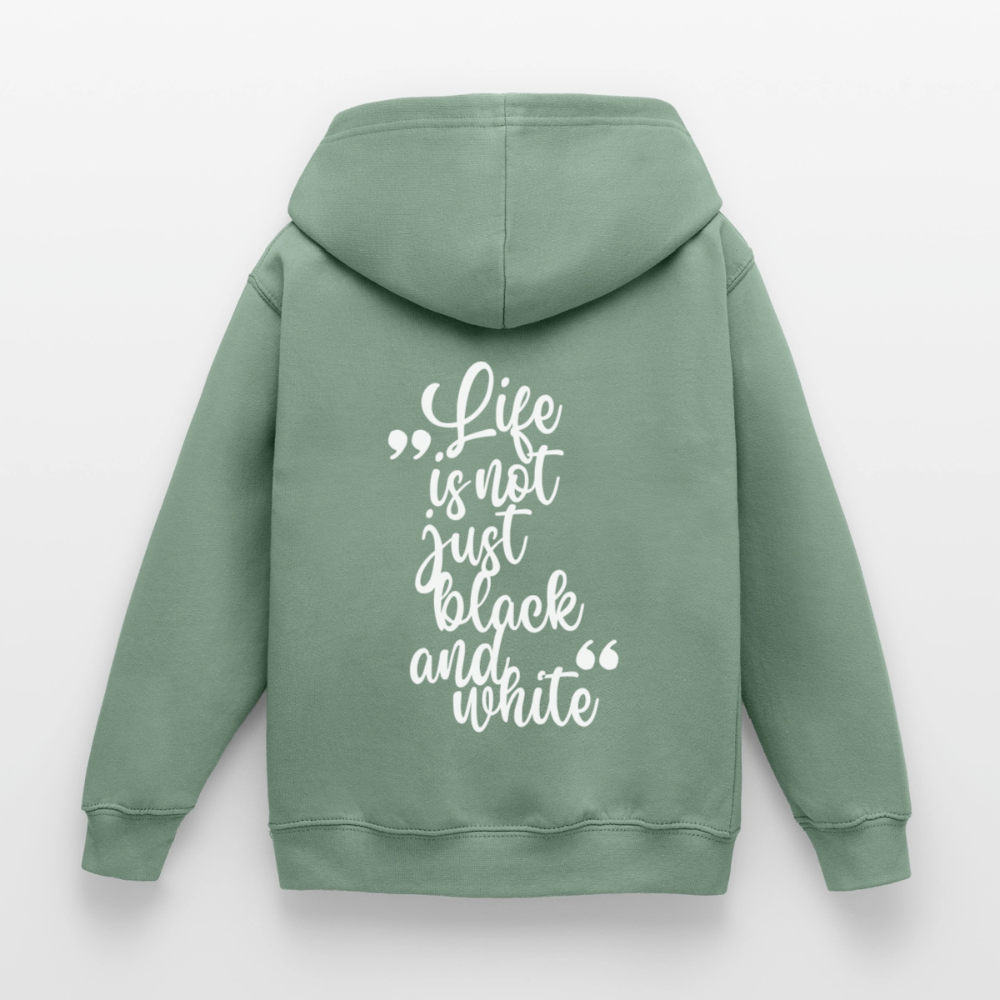 LiNBW. Crew Hoodie Life is not just black and white Edition White - LiNBW.