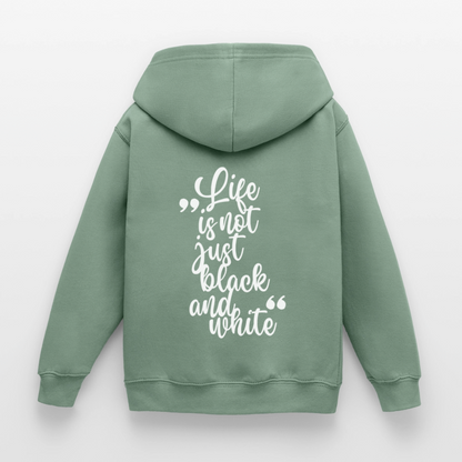 LiNBW. Crew Hoodie Life is not just black and white Edition White - LiNBW.