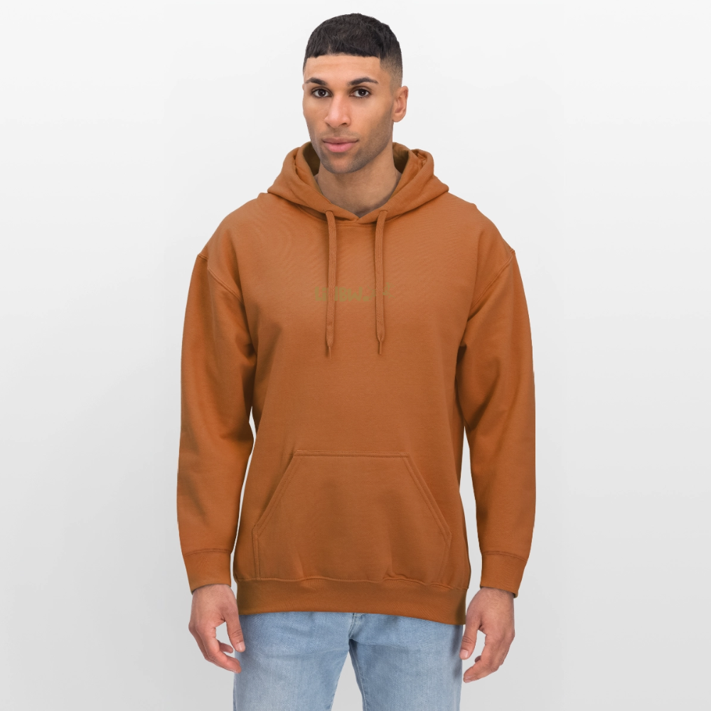 LiNBW. Crew Hoodie Brown Edition Life is not just black and white - Athletic Orange