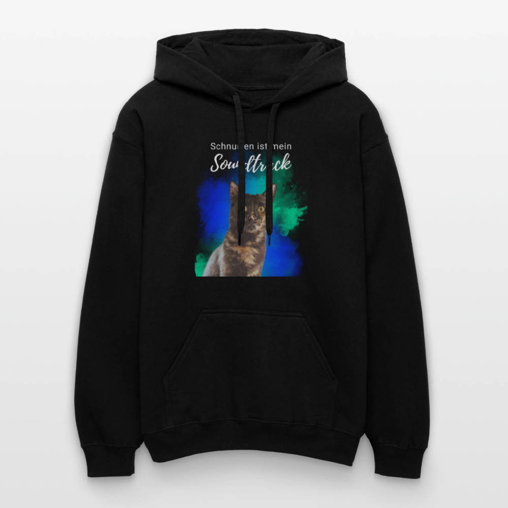 Nala's Hoodie Schnurren ist mein Soundtrack White Edition - Schwarz