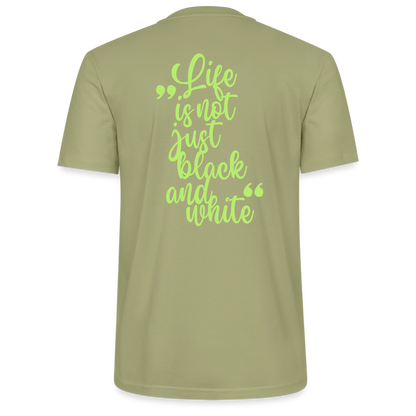 LiNBW. Unisex T-Shirt Premium Crew Green Edition Life is not just black and white - LiNBW.