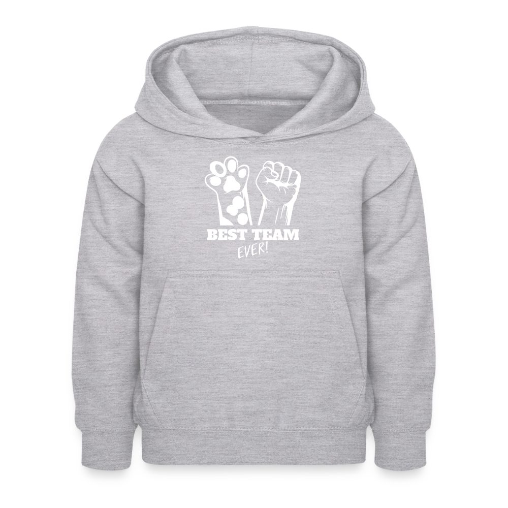 Best Team Ever  Hoodie White Edition - Hellgrau meliert