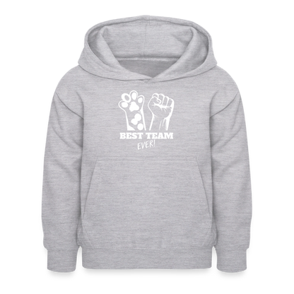 Best Team Ever  Hoodie White Edition - Hellgrau meliert