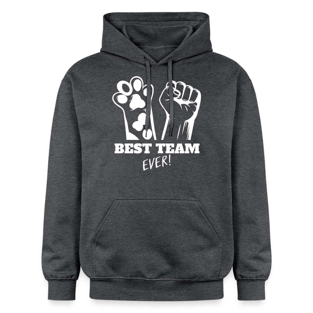 Best Team Ever Hoodie White Edition - Dunkelgrau meliert