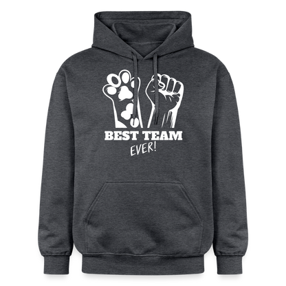 Best Team Ever Hoodie White Edition - Dunkelgrau meliert
