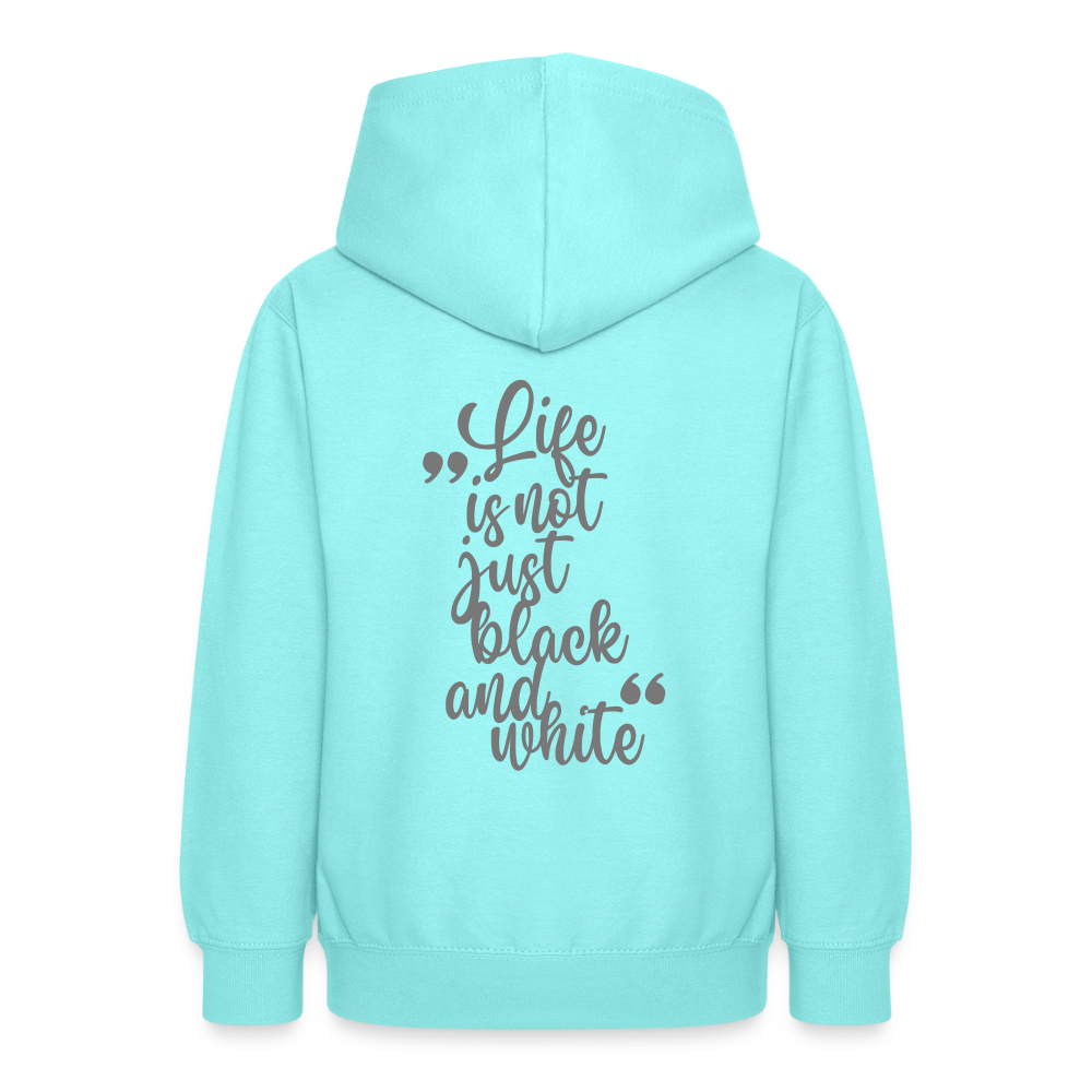 LiNBW. Crew Hoodie Life is not just black and white Edition Grey - LiNBW.