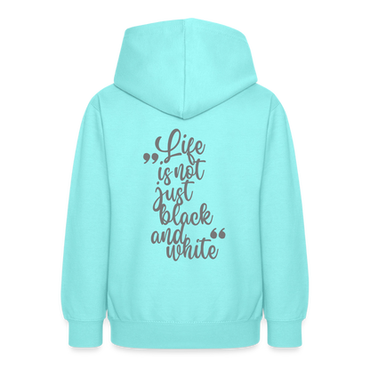 LiNBW. Crew Hoodie Life is not just black and white Edition Grey - LiNBW.