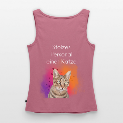 Pedro´s Tank Top Premium Stolzes Personal einer Katze CAT MOM Black Edition - Mauve