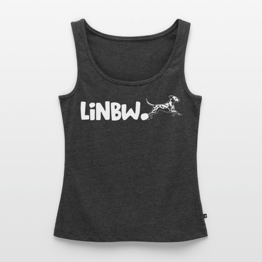 LiNBW. Tank Top Premium White Edition Life is not just black and white - Anthrazit meliert