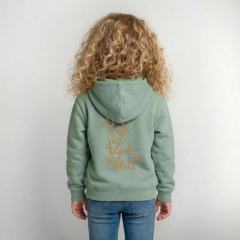 LiNBW. Crew Hoodie Life is not just black and white Edition Brown - LiNBW.