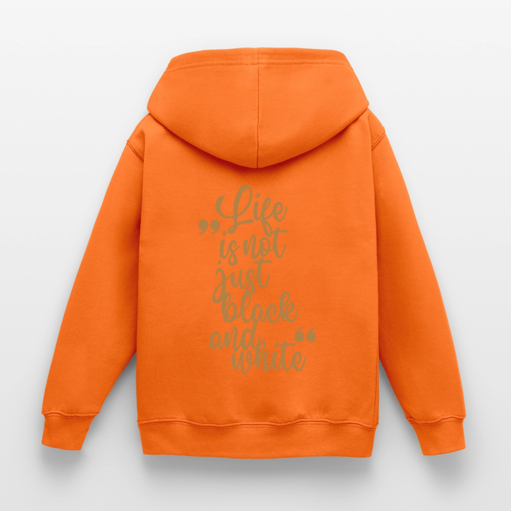 LiNBW. Crew Hoodie Life is not just black and white Edition Brown - LiNBW.