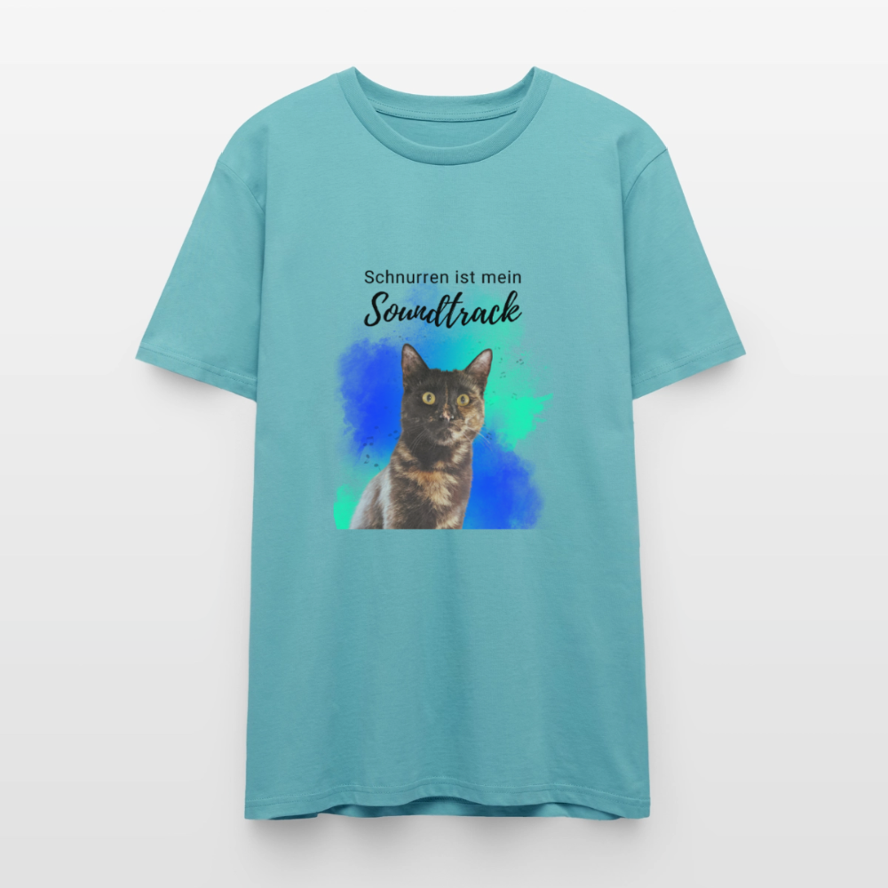 Nala's Unisex T-Shirt Premium Schnurren ist mein Soundtrack Black Edition - Pastelltürkis