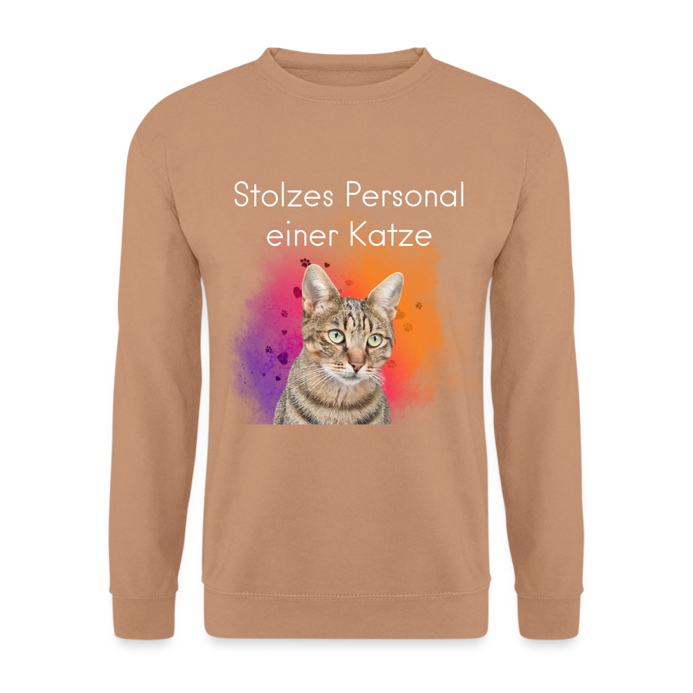 Pedro's Classic Pullover Stolzes Personal einer Katze White Edition - LiNBW.