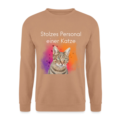 Pedro's Classic Pullover Stolzes Personal einer Katze White Edition - LiNBW.