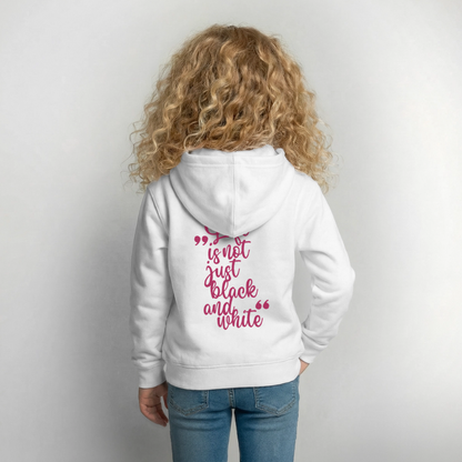 LiNBW. Crew Hoodie Life is not just black and white Edition Pink - LiNBW.