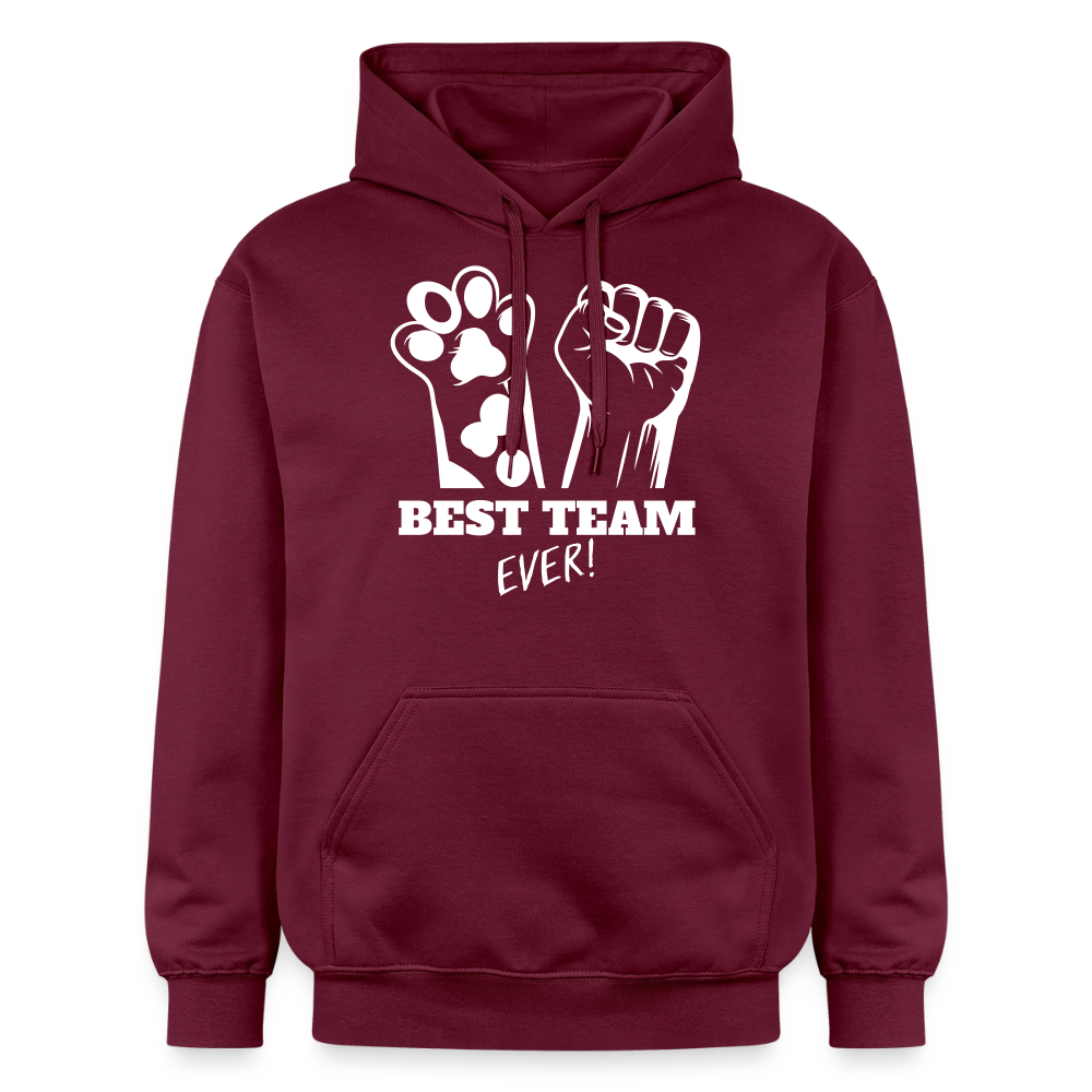 Best Team Ever Hoodie White Edition - Maroon