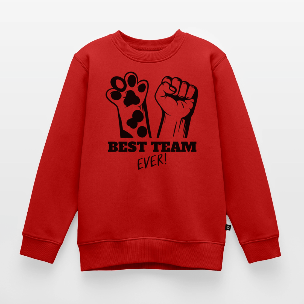 Best Team Ever Pullover Black Edition - Rot