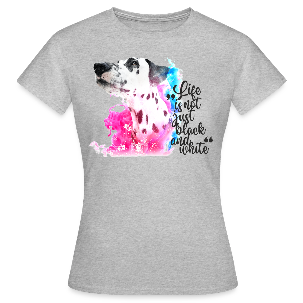 Boa's T-Shirt Splash Black Edition Life is not just black and white - Grau meliert
