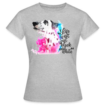 Boa's T-Shirt Splash Black Edition Life is not just black and white - Grau meliert