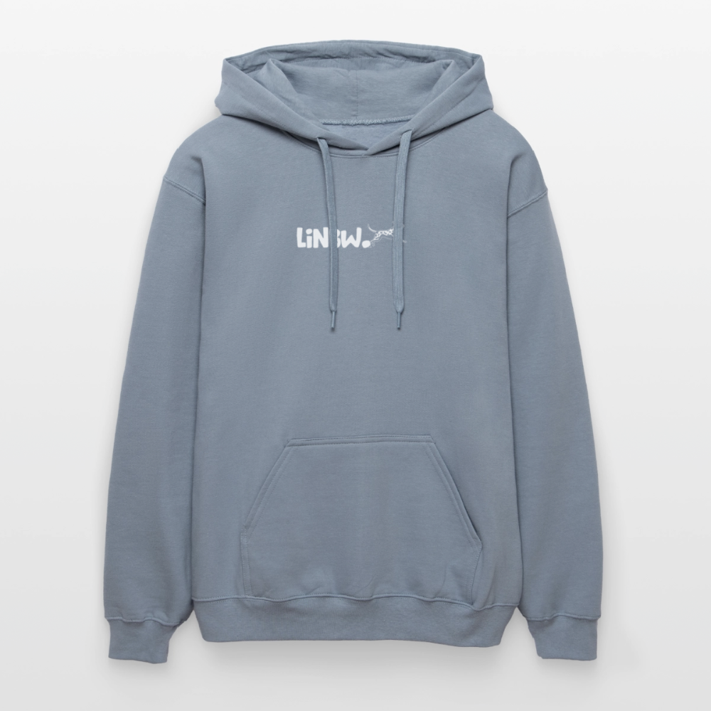 LiNBW. Crew Hoodie White Edition Life is not just black and white - Blau