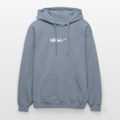 LiNBW. Crew Hoodie White Edition Life is not just black and white - Blau