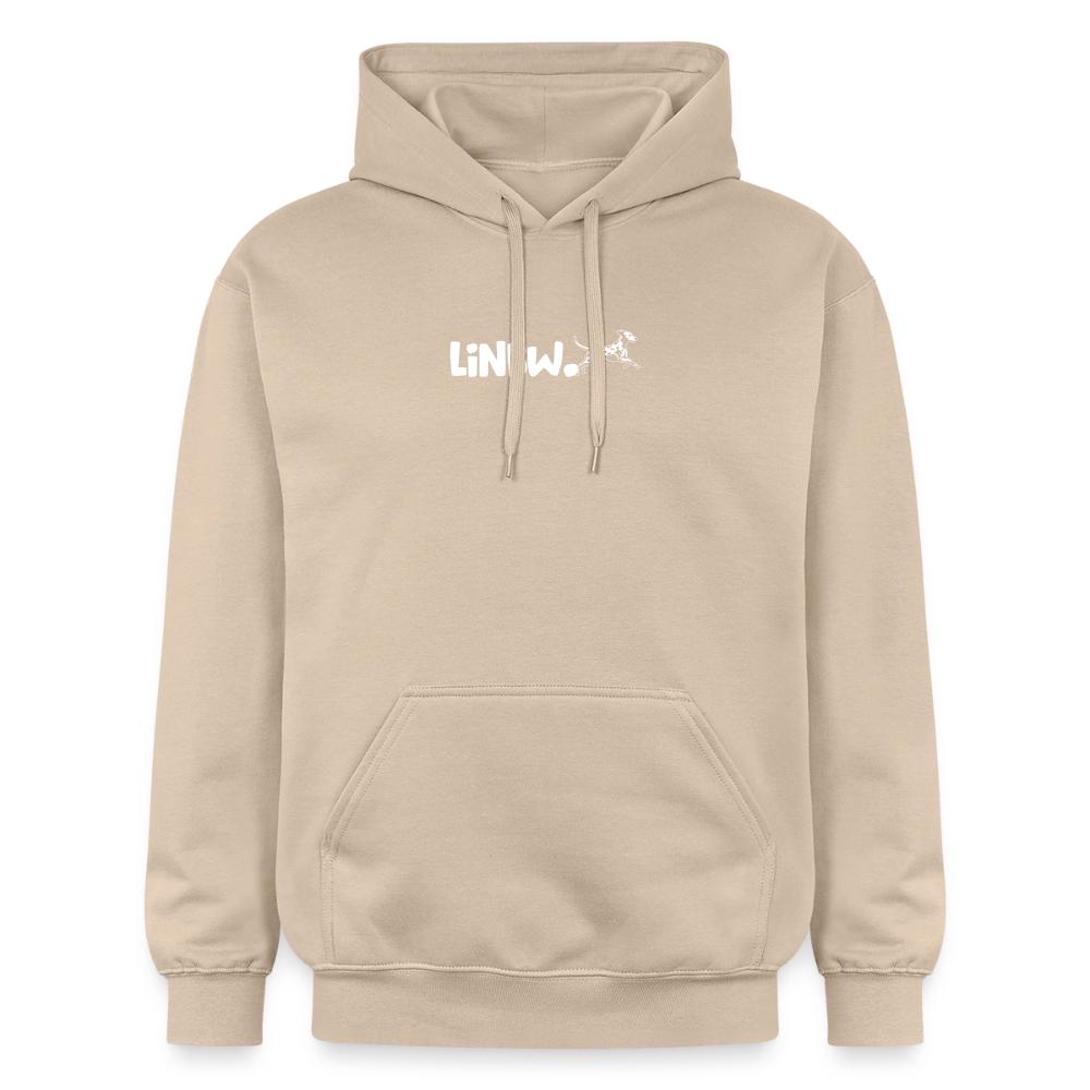 LiNBW. Crew Hoodie White Edition Life is not just black and white - Sand