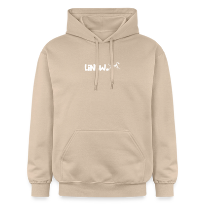 LiNBW. Crew Hoodie White Edition Life is not just black and white - Sand
