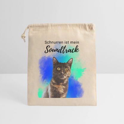Nala´s Baumwollbeutel Schnurren ist mein Soundtrack Black Edition - Natur