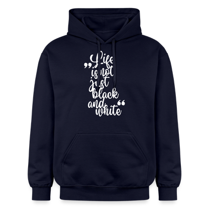 Life is not just black and white Hoodie White Edition - Navy