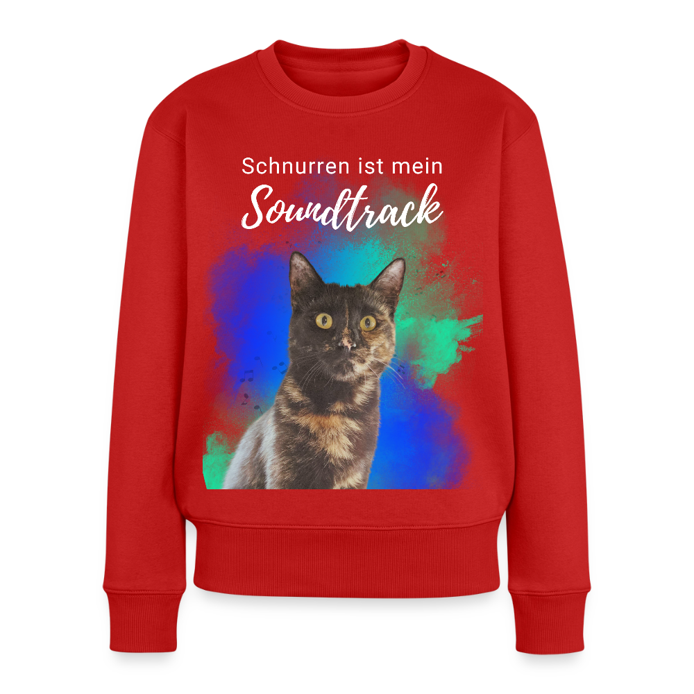 Nala's Pullover Schnurren ist mein Soundtrack White Edition - Rot