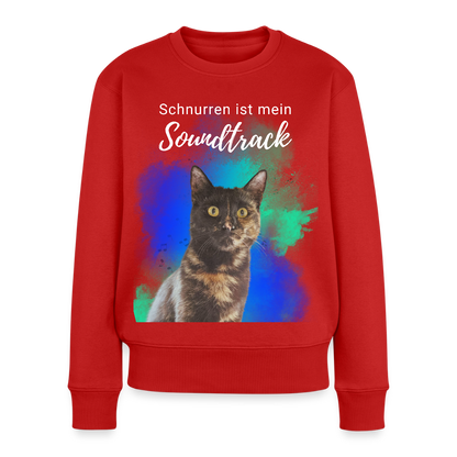 Nala's Pullover Schnurren ist mein Soundtrack White Edition - Rot