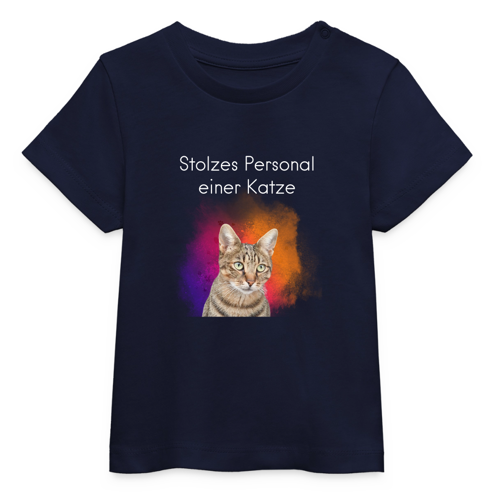Pedro's T-Shirt Stolzes Personal einer Katze White Edition - LiNBW.