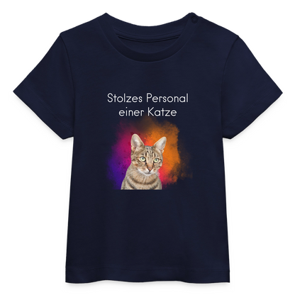 Pedro's T-Shirt Stolzes Personal einer Katze White Edition - LiNBW.