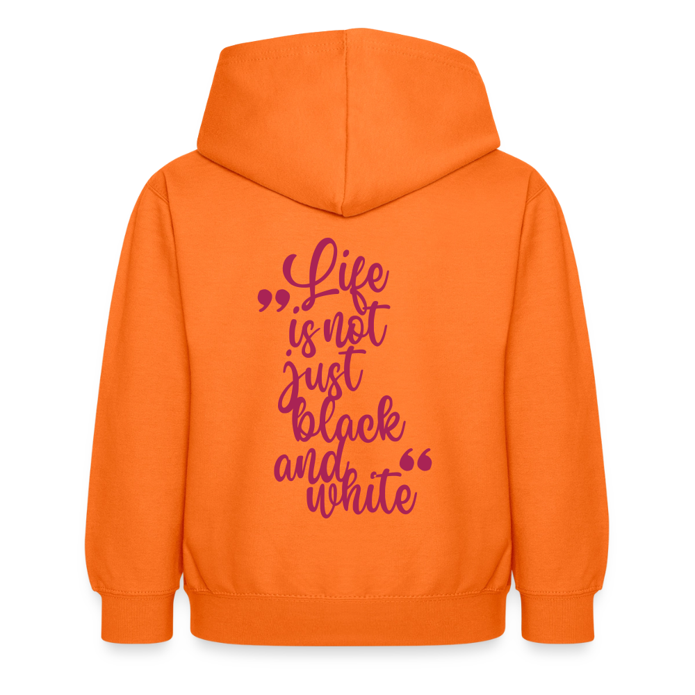 LiNBW. Crew Hoodie Life is not just black and white Edition Pink - LiNBW.