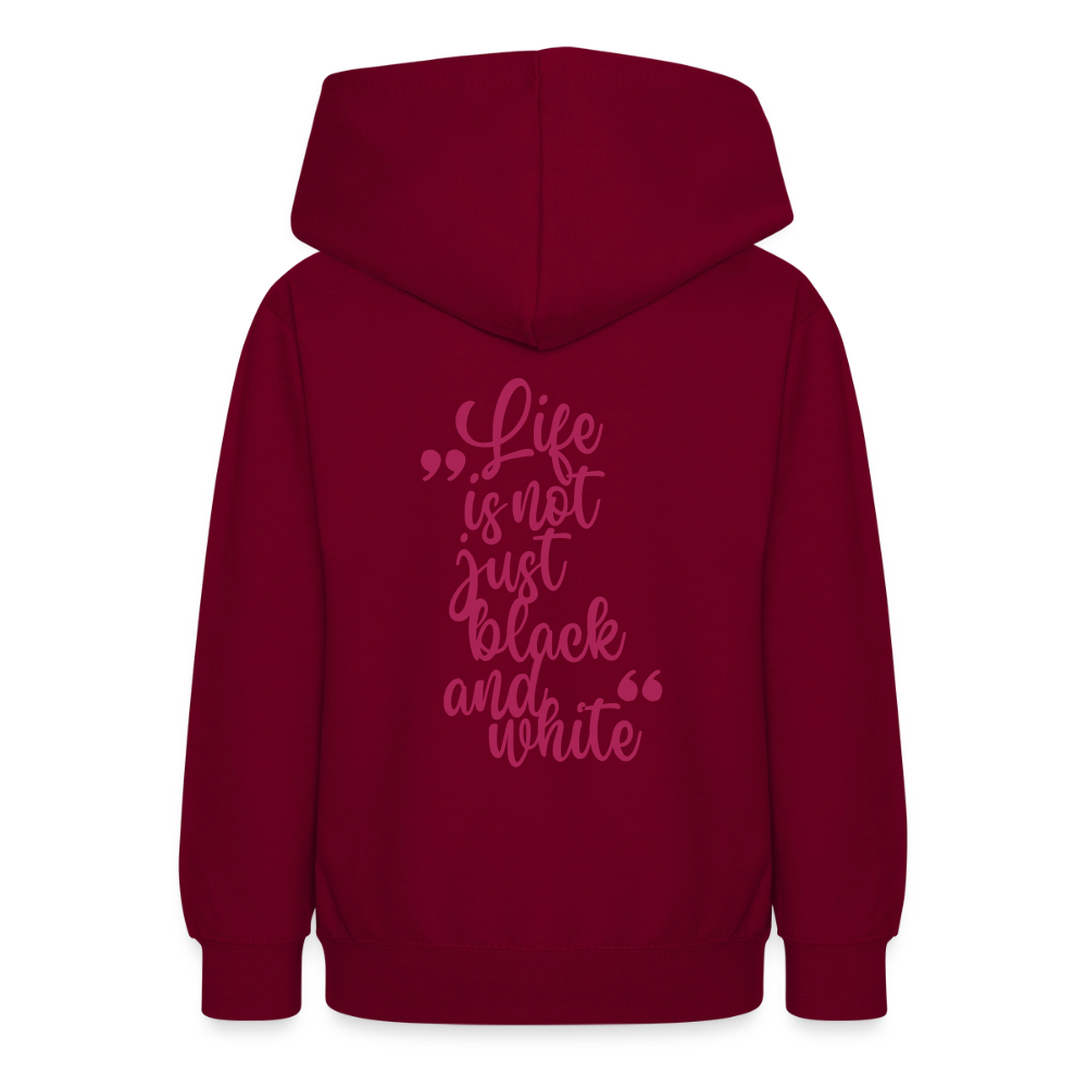 LiNBW. Crew Hoodie Life is not just black and white Edition Pink - LiNBW.