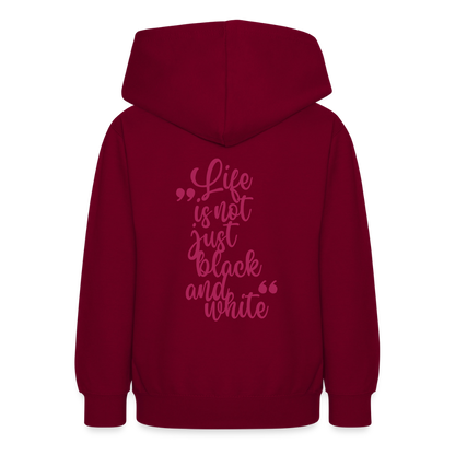 LiNBW. Crew Hoodie Life is not just black and white Edition Pink - LiNBW.