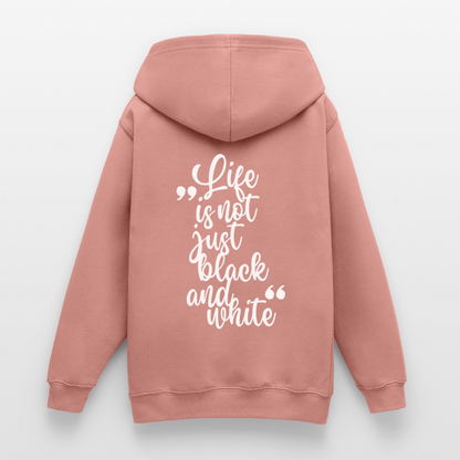 LiNBW. Crew Hoodie Life is not just black and white Edition White - LiNBW.