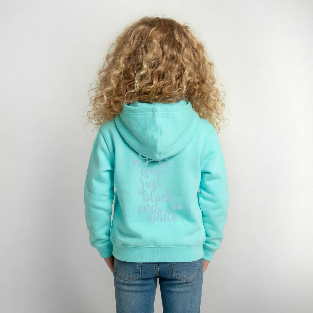 LiNBW. Crew Hoodie Life is not just black and white Edition Blue - LiNBW.