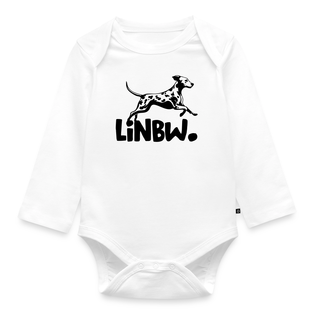 LiNBW. Langarm-Body Black Edition - Weiß