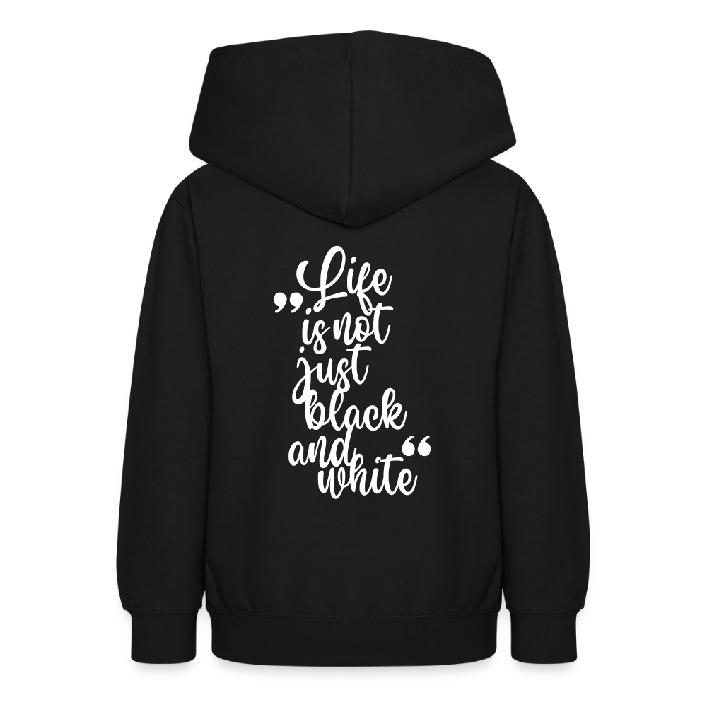 LiNBW. Crew Hoodie Life is not just black and white Edition White - LiNBW.