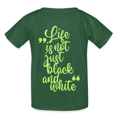 LiNBW. Crew T-Shirt Green Edition Life is not just black and white - LiNBW.
