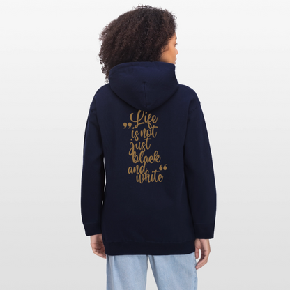 LiNBW. Crew Hoodie Brown Edition Life is not just black and white - Navy