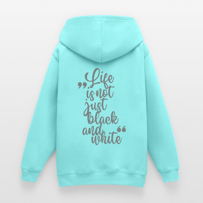 LiNBW. Crew Hoodie Life is not just black and white Edition Grey - LiNBW.